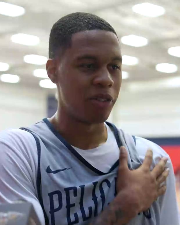 Jordan Hawkins at Pelicans Training Camp